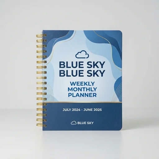 Blue Sky Weekly & Monthly Planner